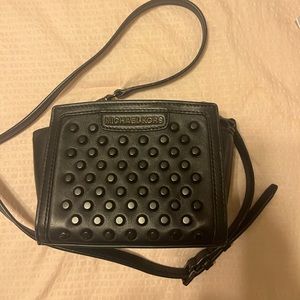 Michael Kors Leather Black Crossbody Purse